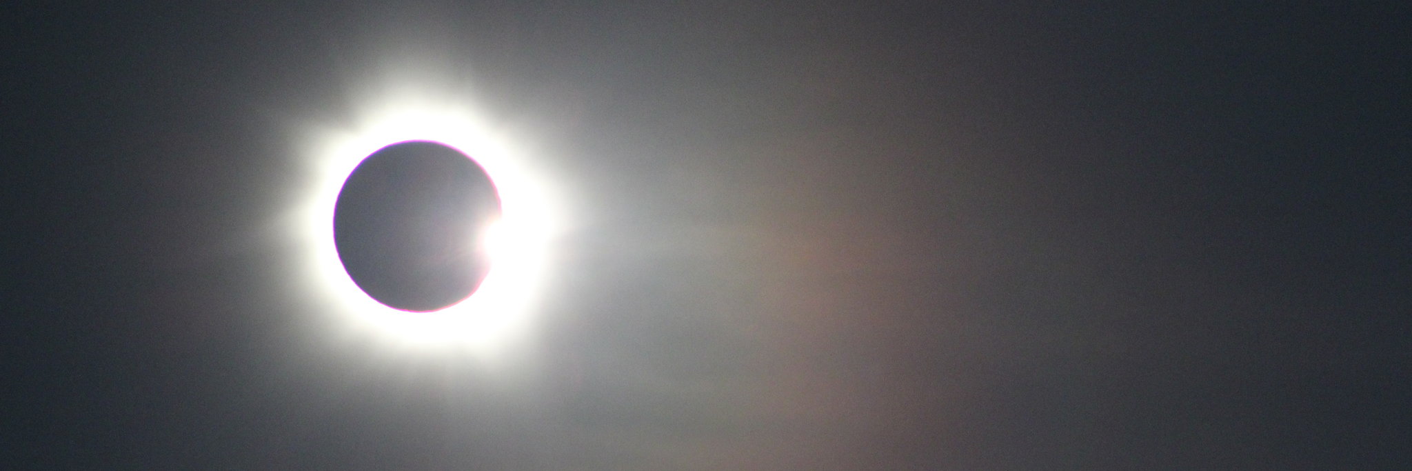 Panorama of an eclipse representing variable shadowing