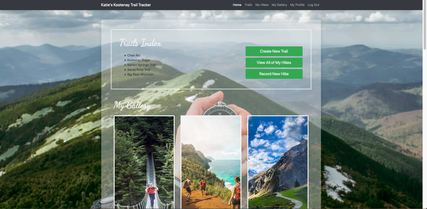 Trail Tracker Web Application